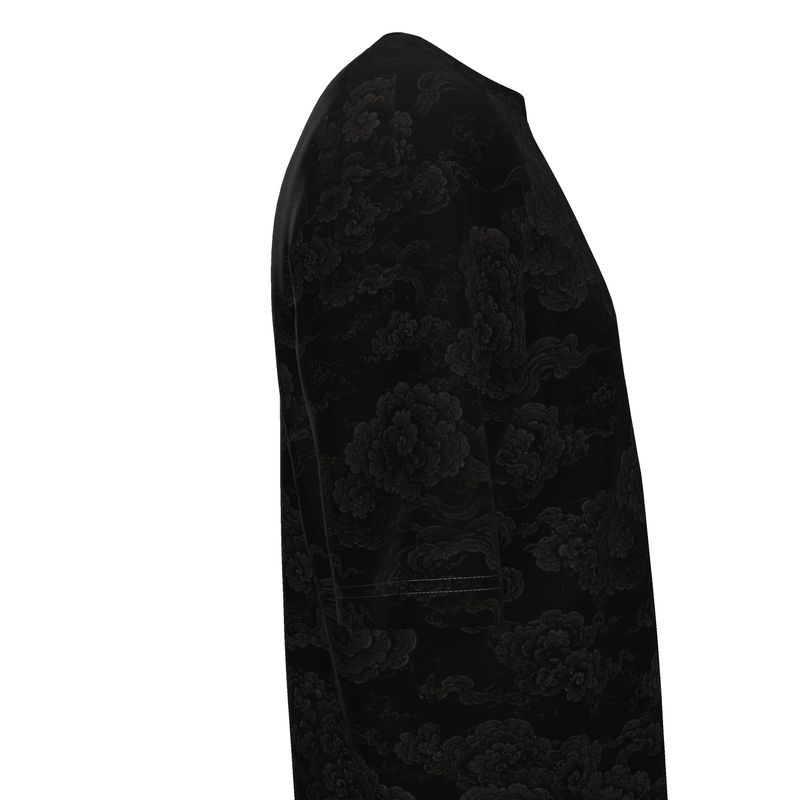 "OBSIDIAN BLOOM" (by DVND Luxe) Mens Premium Oversized T-Shirt