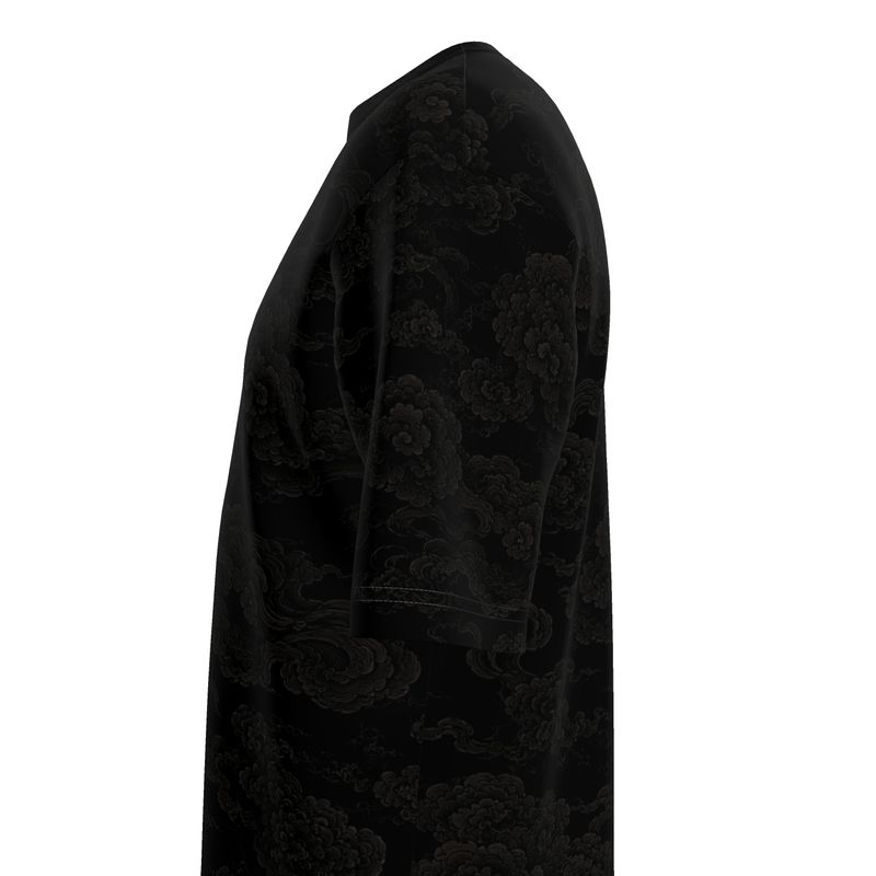"OBSIDIAN BLOOM" (by DVND Luxe) Mens Premium Oversized T-Shirt