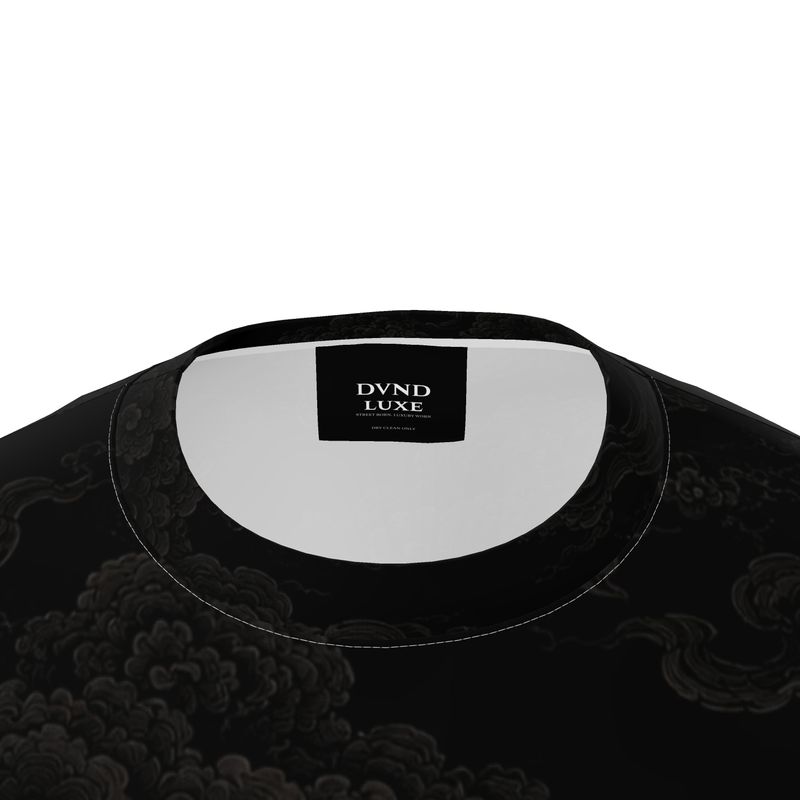 "OBSIDIAN BLOOM" (by DVND Luxe) Mens Premium Oversized T-Shirt