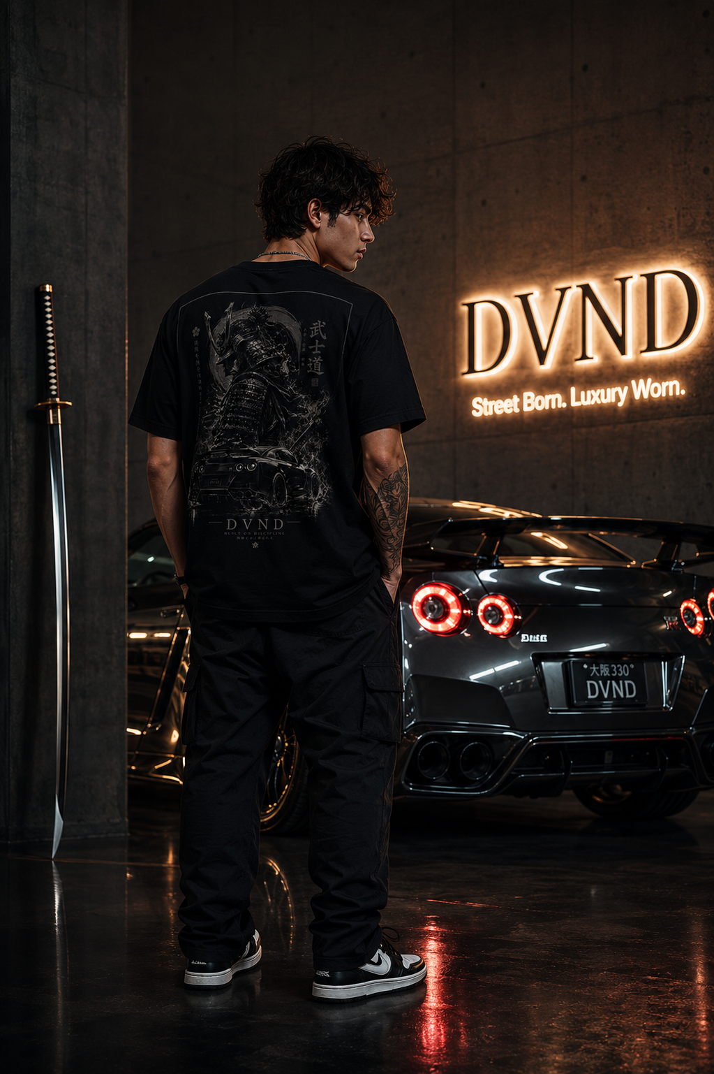 "Forged in Silence" (by DVND Luxe) premium Silk-soft t-shirt.