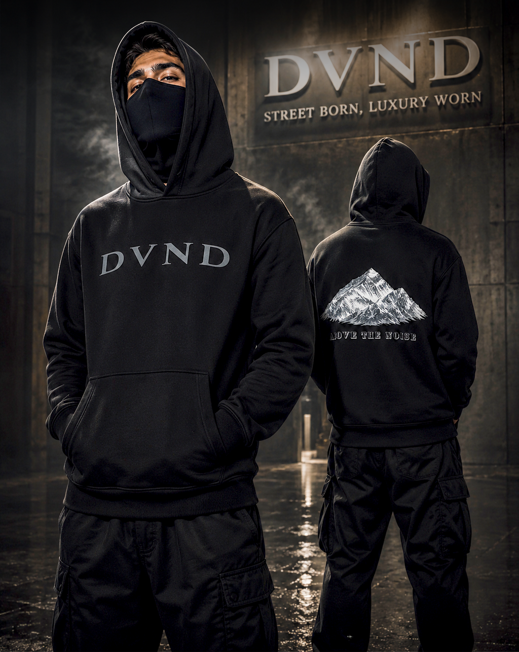 'MOUNT EVEREST' (by DVND Luxe) premium designer Hoodie