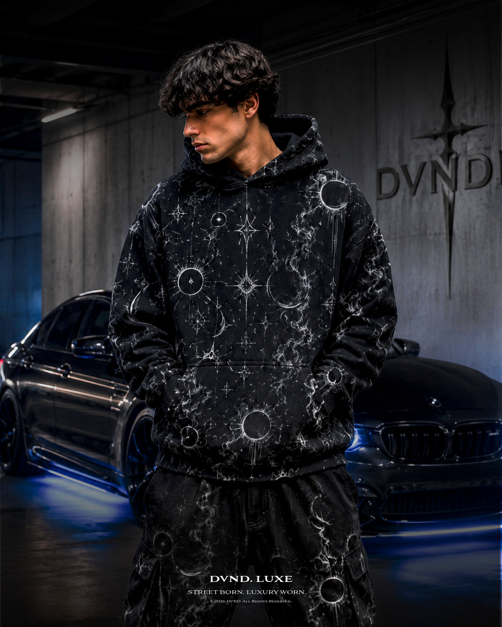 'Void Eclipse' (by DVND Luxe) premium designer Hoodie