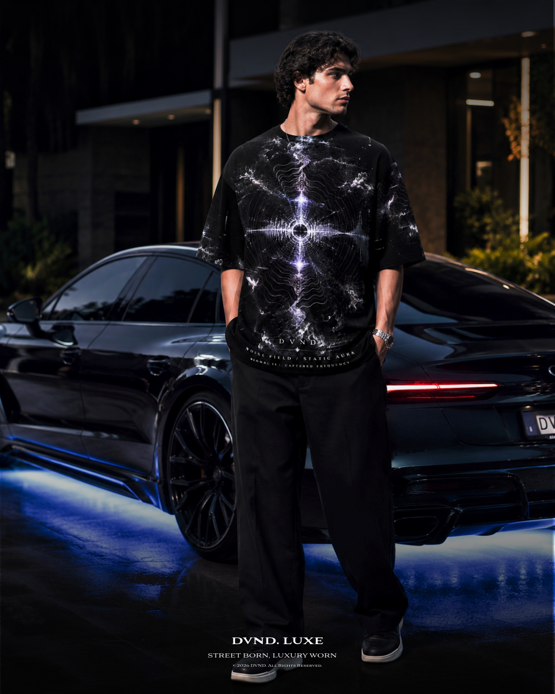 "RESONANCE" (by DVND Luxe) Mens Premium Oversized T-Shirt