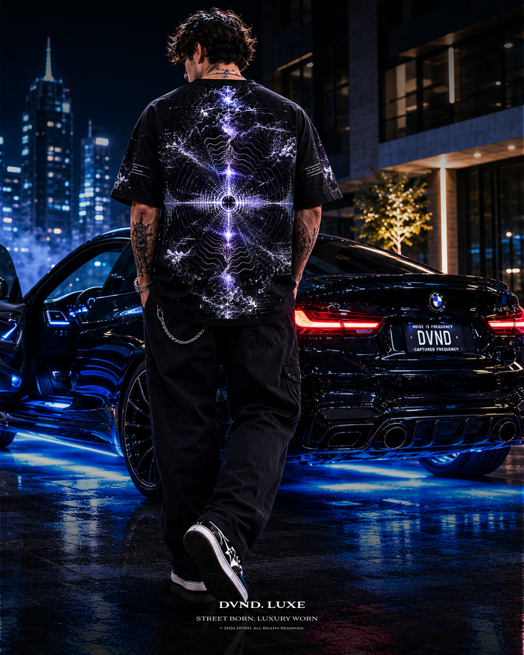 "RESONANCE" (by DVND Luxe) Mens Premium Oversized T-Shirt
