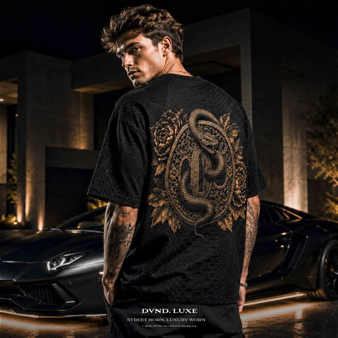 "BRONZE CREED" (by DVND Luxe) Mens Premium Oversized T-Shirt