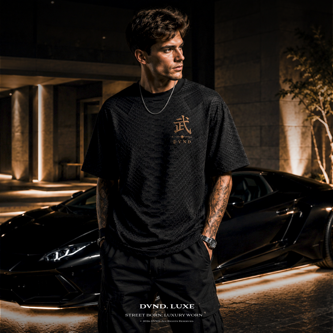 "BRONZE CREED" (by DVND Luxe) Mens Premium Oversized T-Shirt