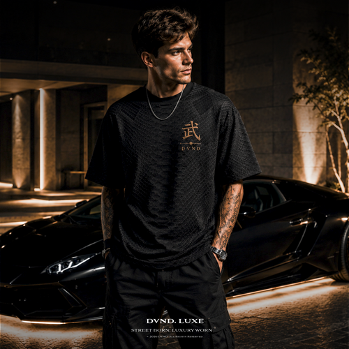 "BRONZE CREED" (by DVND Luxe) Mens Premium Oversized T-Shirt