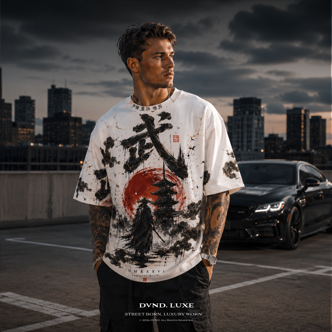 "KAGE" (by DVND Luxe) Mens Premium Oversized T-Shirt
